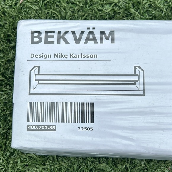 New IKEA Bekvam Birch Wood Spice Rack Wall Shelf & Glass Jars by Nike Karlsson - Picture 4 of 9